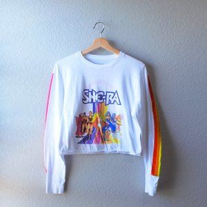 She-ra Graphic crop  crew neck  Long Sleeve Tee